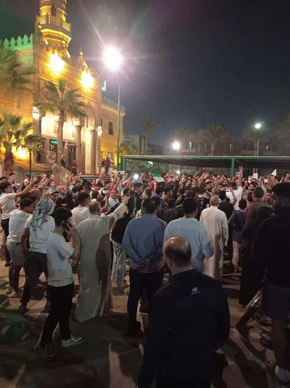 أهالي العبور يُنظمون وقفة إحتجاجية للتنديد بالمجازر الإسرائيلية ضد الفلسطينيين (صور)