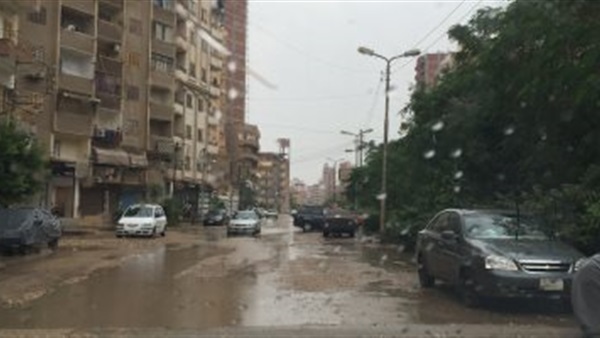 سقوط أمطار في كفرالشيخ