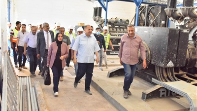 محافظ أسيوط يتفقد أعمال إنشاء محطة صرف صحي عرب المدابغ الجديدة  