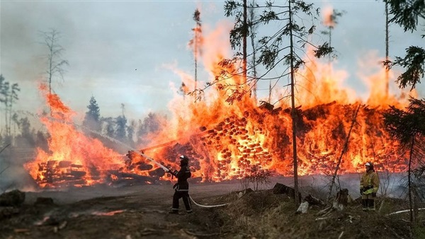حرائق غابات بكازاخستان