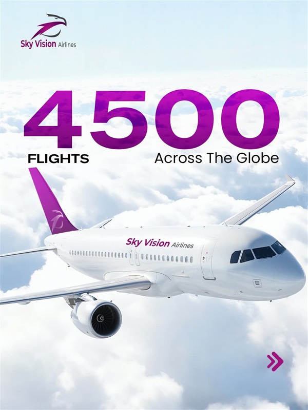 ناقلة صاعدة بثبات: كيف أصبحت Sky Vision واحدة من أسرع شركات الطيران نموًا؟