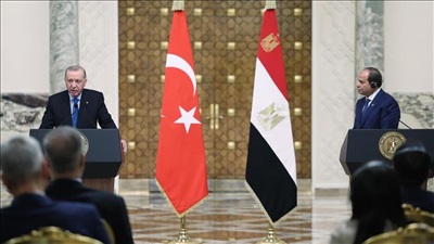 أردوغان: نعمل مع مصر على مبادرات لتحقيق السلام في غزة 
