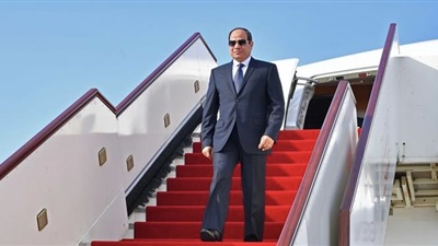 الرئيس السيسي يصل إلي السعودية  