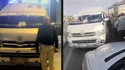 أمن القاهرة يضبط سائق ميكروباص يسير عكس الاتجاه  