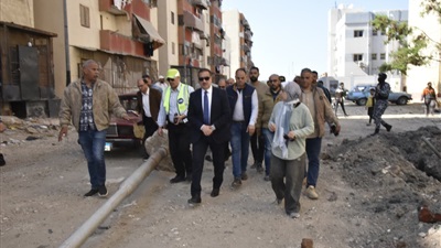محافظ بورسعيد يتفقد أعمال تطوير ورفع كفاءة منطقة “الإسراء” بحي الضواحي 