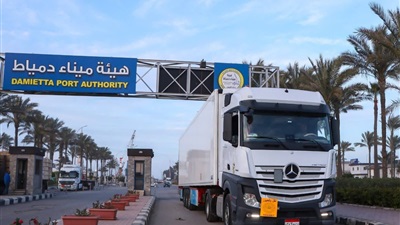 ميناء دمياط: تواصل تدفق شحنات الترانزيت عبر خط “الرورو” المتجهة إلى دول الخليج 