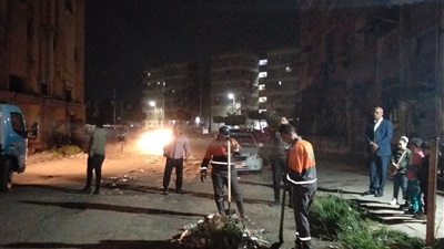 سكرتير عام مساعد بورسعيد يقود حملة مسائية للنظافة بالمنطقة الثالثة بالمناخ 