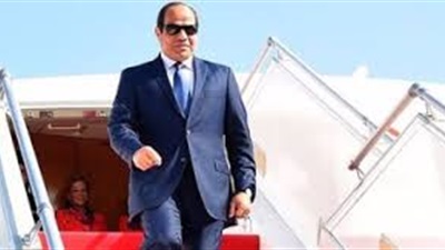 الرئيس السيسى يصل مطار لارنكا الدولى فى مستهل زيارته إلى قبرص 