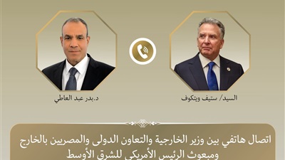 وزير الخارجية يبحث مع المبعوث الأمريكي الخاص للشرق الأوسط التطورات الإقليمية 