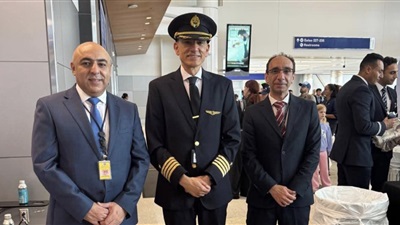 مصر للطيران تحط رحالها في لوس أنجلوس لأول مرة بطائرتها الحديثة A350-900 وسط استقبال رسمي واحتفالية كبرى 