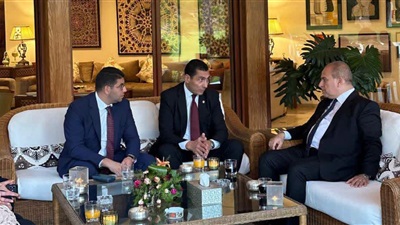 وزير الشباب والرياضة يبحث مع نظيره المغربي تعزيز التعاون المشترك 