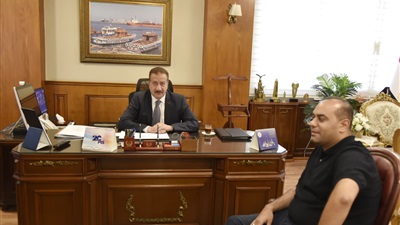 محافظ بورسعيد يستقبل النائب مصطفى جبر عضو مجلس النواب 