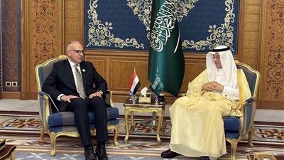 وزير الري يبحث مع وزير البيئة والمياه والزراعة السعودي تعزيز التعاون المشترك في قطاع المياه بين البلدين 