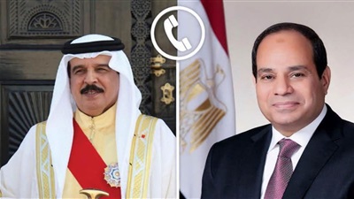 السيسي يستقبل ملك البحرين بمطار العلمين ويعقدان جلسة مباحثات مشتركة 