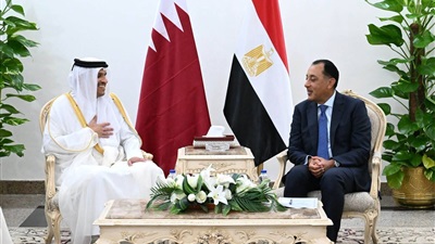 رئيس الوزراء يبحث مع نظيره القطري سبل تعزيز التعاون المشترك في المجالات المختلفة 