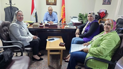 مدير تعليم بورسعيد يستقبل الدكتورة أمل عصفور عضو مجلس النواب 