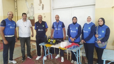رئيس اتحاد الشركات والسكرتير في متابعة لمباريات الاسبوع الاول لاولمبياد الشركات 59 ببورسعيد  