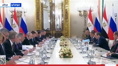 الرئيس السيسي لنظيره الروسي: نثمن جهودكم لتعزيز الشراكة الاستراتيجية ومحطة الضبعة قمة تعاوننا 