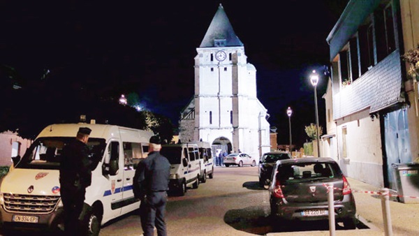 هجوم على كنيسة بفرنسا