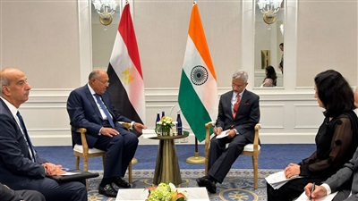 وزير الخارجية يلتقى بنظيره الهندى على هامش أعمال الجمعية العامة للأمم المتحدة 